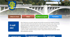 Desktop Screenshot of obecpastviny.cz